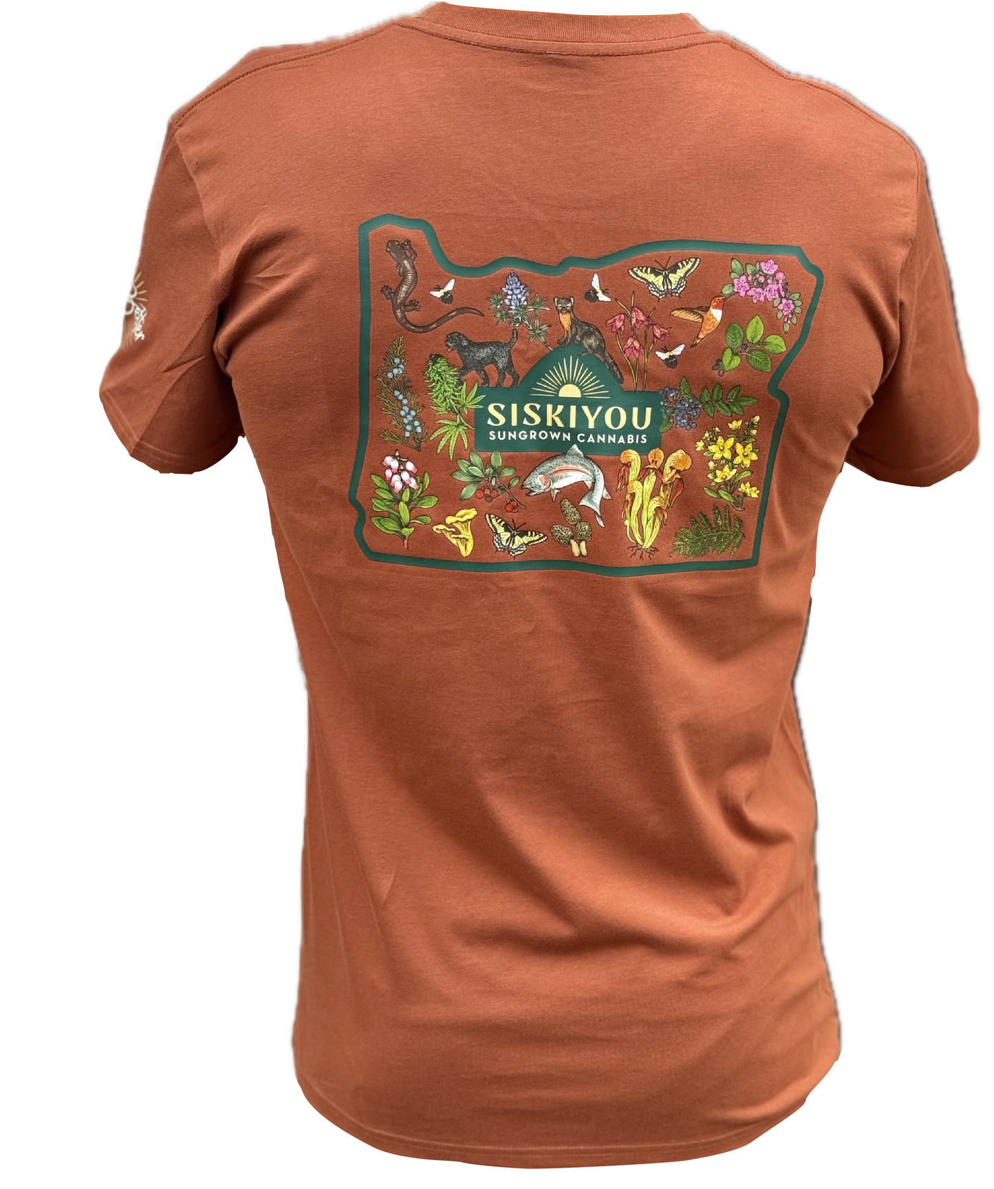 Siskiyou Sungrown T Shirt Oregon Plants Animals Flora Fauna Feel Better Clay