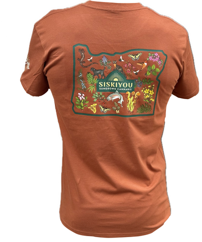 Siskiyou Sungrown T Shirt Oregon Plants Animals Flora Fauna Feel Better Clay
